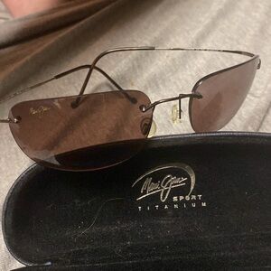 Maui Jim’s brand titanium sport glasses